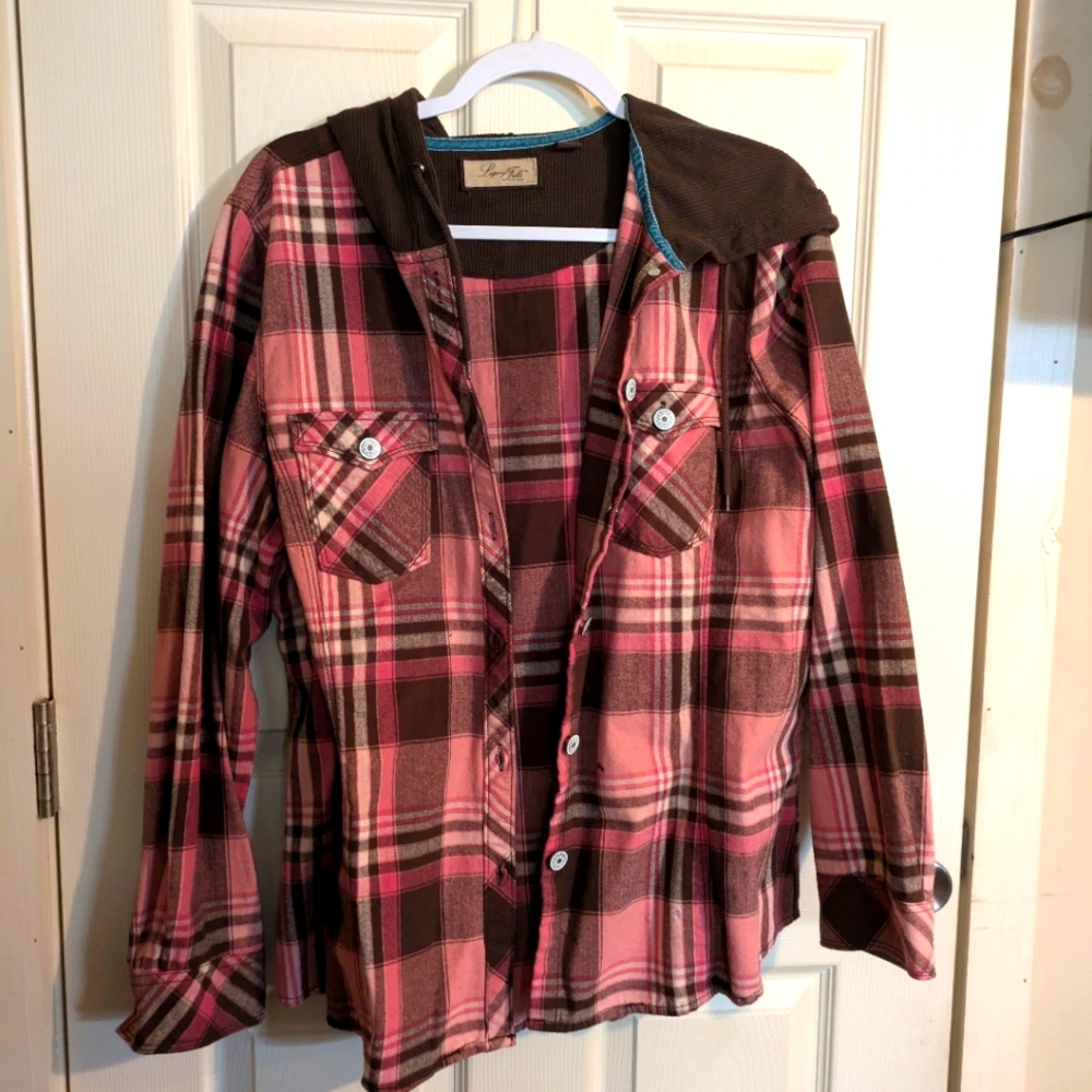 Flannel hoodie